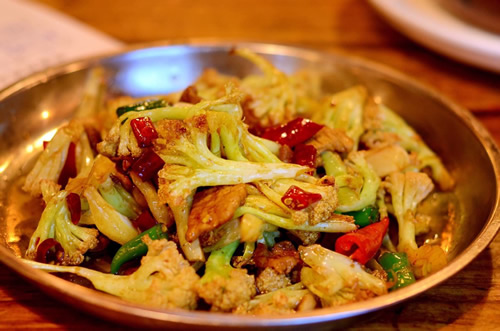 菜花炒肉